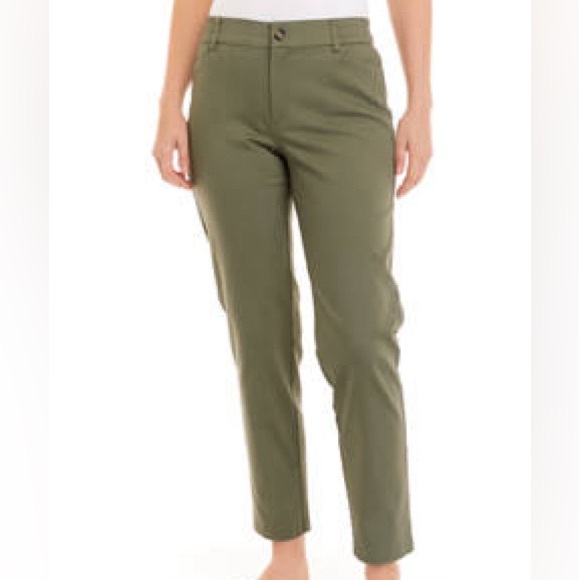 Wonderly Pants - Wonderly Women's Elastic Waistband Straight Leg Pants